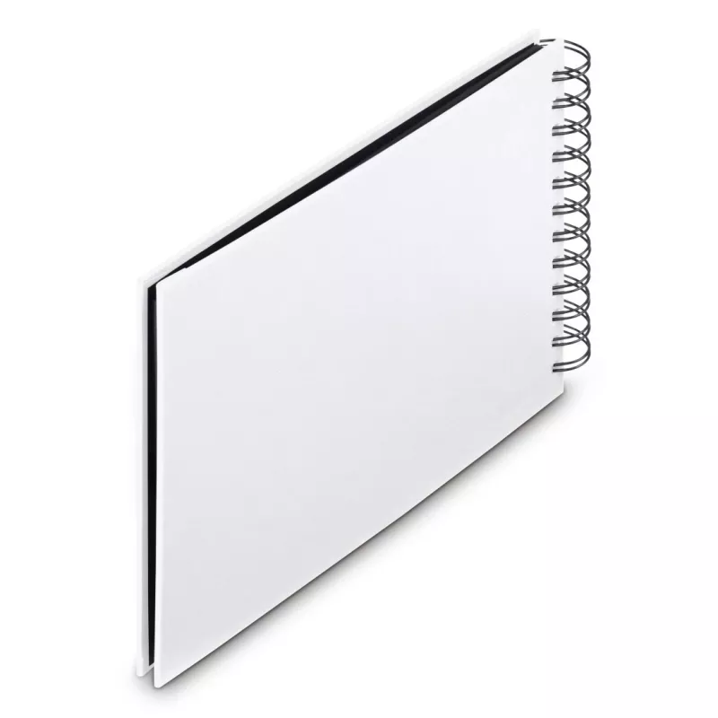 Hama 00009845 Fine Art álbum de fotos de espiral 24x17, 50 páginas pretas, branco
