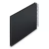 Hama 00009834 Fine Art álbum de fotos de espiral 28x24, 50 páginas pretas, New Black