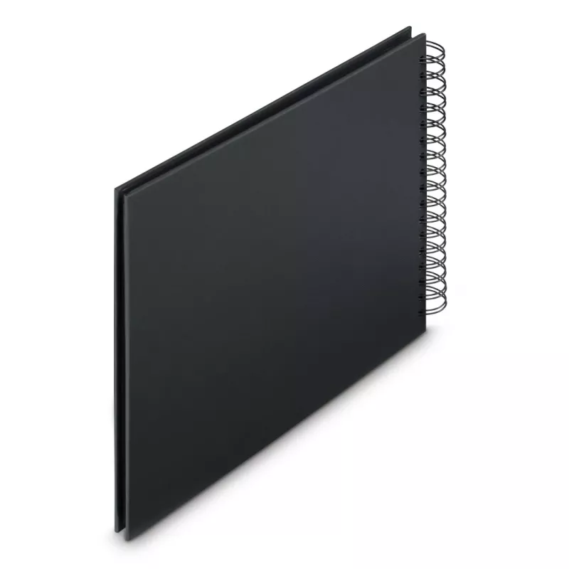 Hama 00009834 Fine Art álbum de fotos de espiral 28x24, 50 páginas pretas, New Black