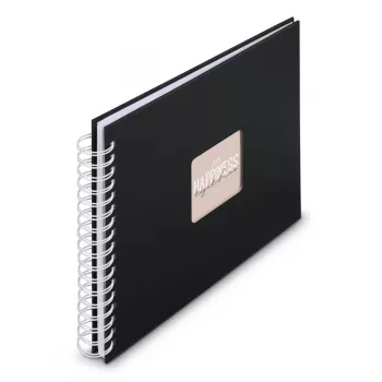 Álbum de fotografias Hama 00009831 preto 50 folhas 10 x 15 encadernação em espiral