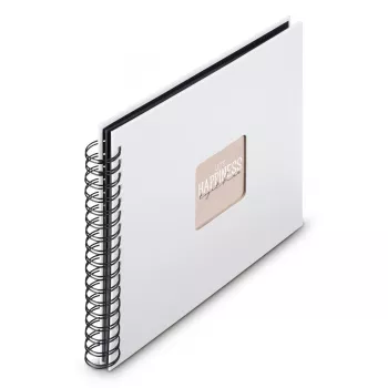 Álbum de fotografias Hama 00009846 branco 100 folhas 10 x 15 encadernação em espiral