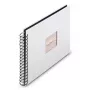 Hama 00009846 Fine Art álbum de fotografias de espiral 28x24, 50 páginas pretas, branco
