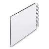 Hama 00009846 Fine Art álbum de fotografias de espiral 28x24, 50 páginas pretas, branco