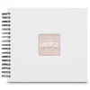 Hama 00009846 Fine Art álbum de fotografias de espiral 28x24, 50 páginas pretas, branco