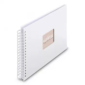 Álbum de fotografias Hama 00009843 branco 50 folhas 10 x 15 encadernação em espiral