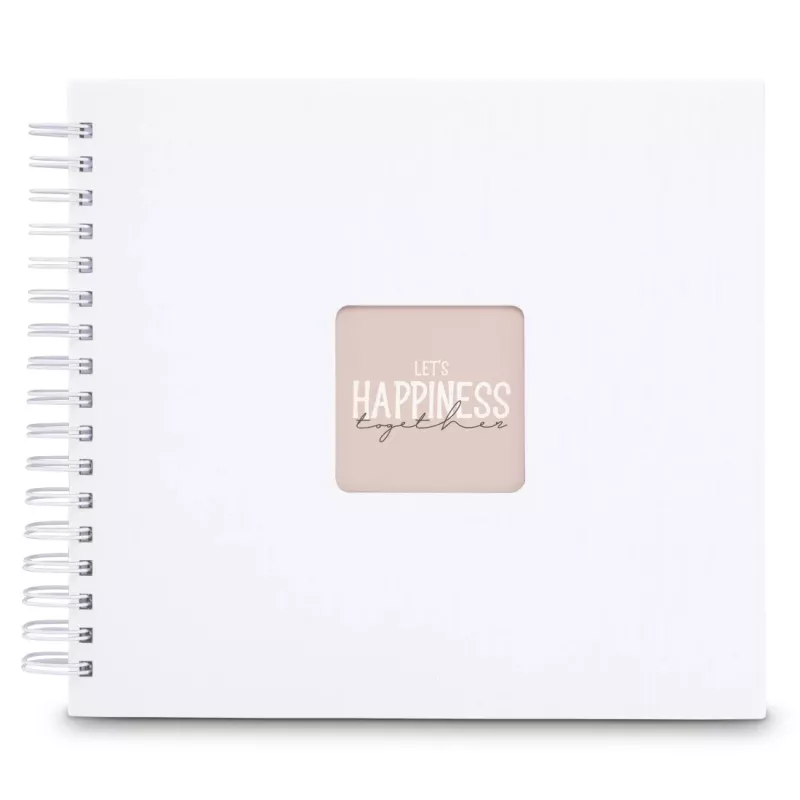 Hama 00009843 Fine Art álbum de fotografias de espiral 28x24, 50 páginas brancas, branco