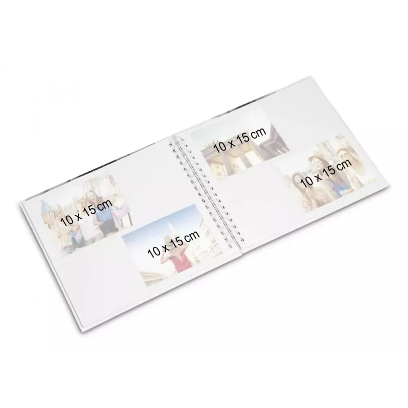 Álbum de fotografias Hama 00009855 terracota 50 folhas 10 x 15 encadernação em espiral
