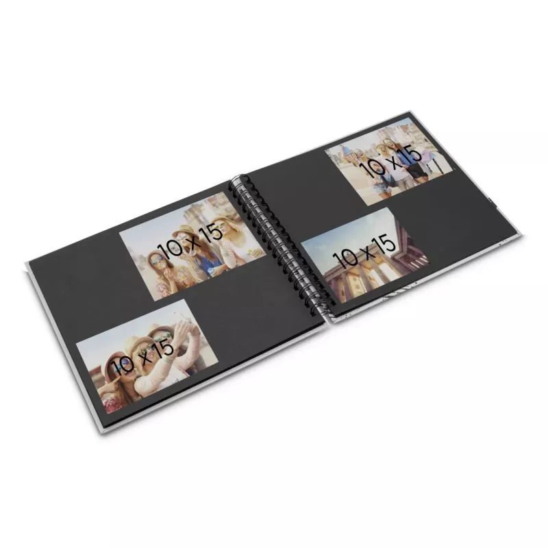 Álbum de fotografias Hama 00009870 verde 100 folhas encadernação em espiral