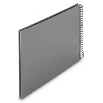 Álbum de fotografias Hama 00009841 cinzento 50 folhas encadernação em espiral