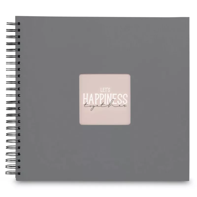 Álbum de fotografias Hama 00009841 cinzento 50 folhas encadernação em espiral