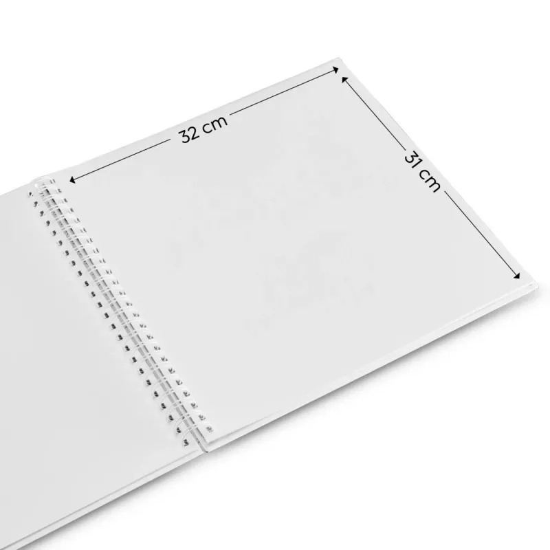 Álbum de fotografias Hama Fine Art branco 300 folhas 10 x 15 cm encadernação em espiral