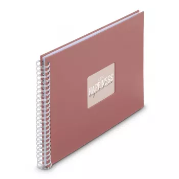 Álbum de fotografias Hama Fine Art terracota 300 folhas 10 x 15 cm encadernação em espiral