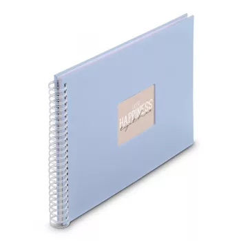Álbum de fotografias Hama Fine Art azul 300 folhas 10 x 15 cm encadernação em espiral