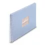 Hama 00009862 Fine Art álbum de fotografias de espiral 36x32, 50 páginas brancas, azul lagoa