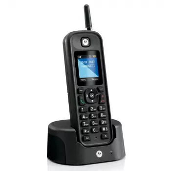 Telefone DECT Motorola O201 identificação de chamadas preto telefone sem fios