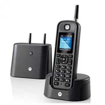 Telefone DECT Motorola O201 identificação de chamadas preto telefone sem fios