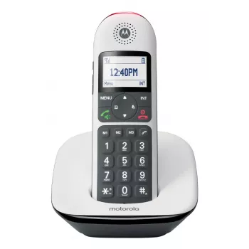 Telefone sem fios MOTOROLA CD5001 branco DECT 1,8 GHz, um auscultador