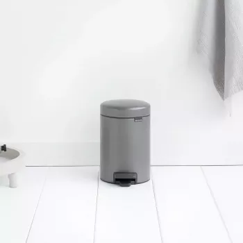 Balde do lixo Brabantia 113246 3 L redondo platina