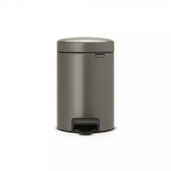 Balde do lixo Brabantia 113246 3 L redondo platina