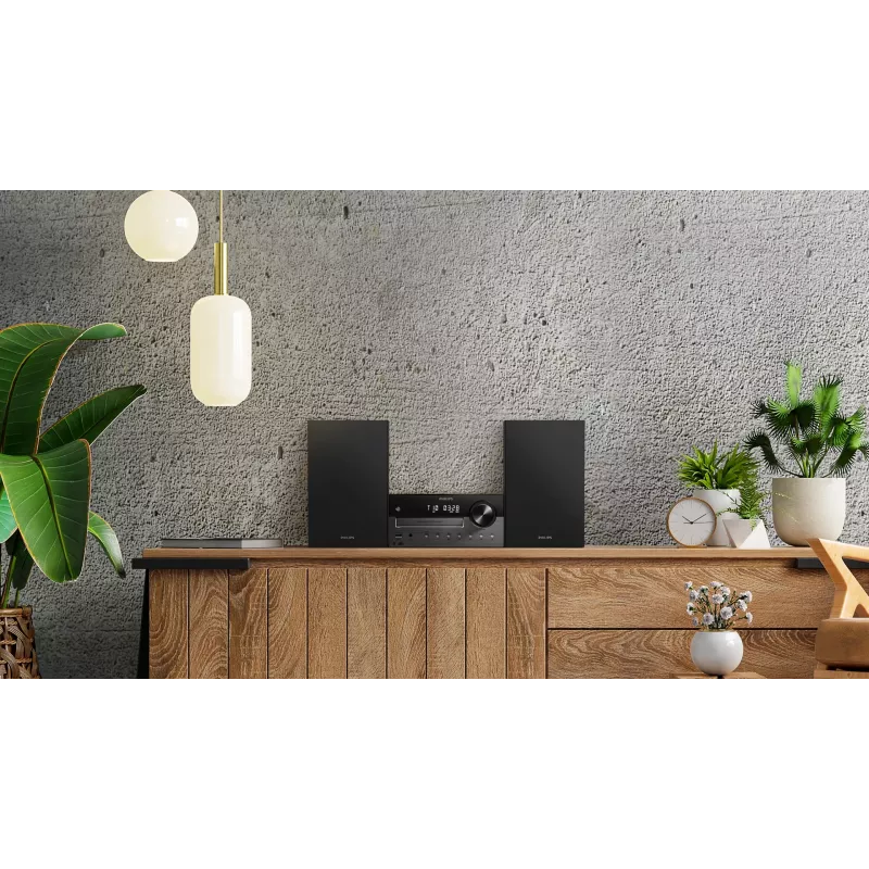 Sistema de áudio doméstico Philips TAM4505M2/12 micro-sistema 80 W preto, cinzento-escuro