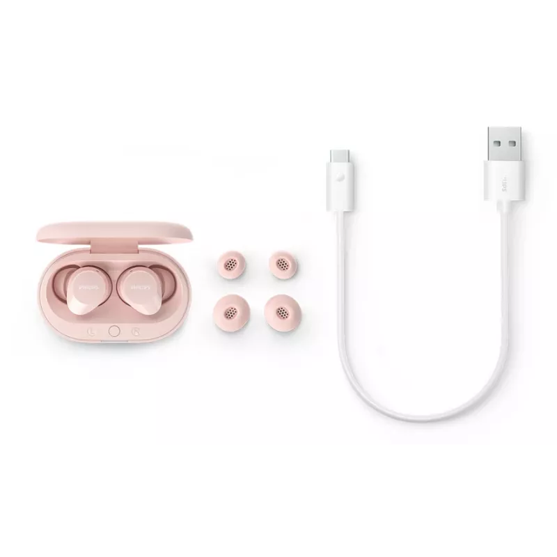 Auscultadores/headset Philips TAT1209PK/00 True Wireless Stereo (TWS) in-ear chamadas/música Bluetooth rosa