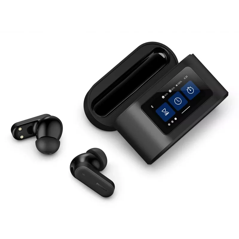 Headset Philips TAT6000BK/00 True Wireless Stereo (TWS) Bluetooth in-ear, 20–20000 Hz, 10 m, preto