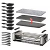 Grelhador de raclette Unold Delice Basic 1200 W 8 pessoas preto aço inoxidável
