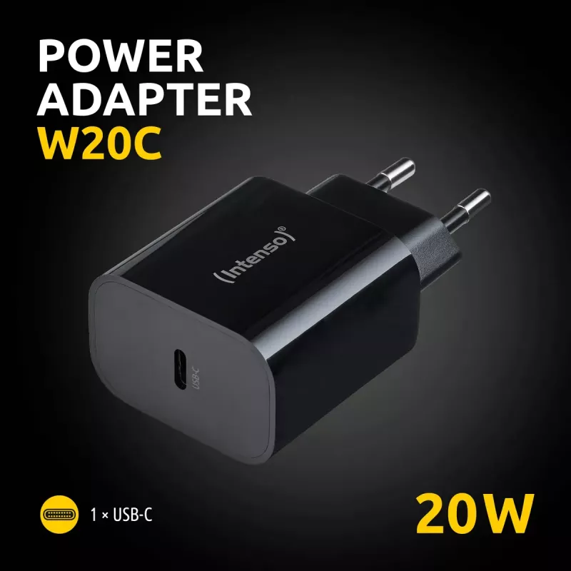 Fonte de alimentação Intenso W20C 20W USB-C preto