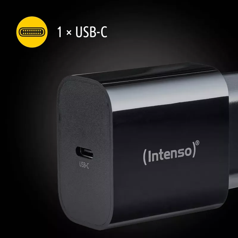 Fonte de alimentação Intenso W20C 20W USB-C preto