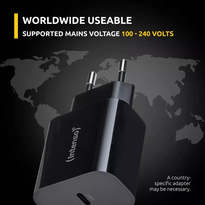Fonte de alimentação Intenso W20C 20W USB-C preto