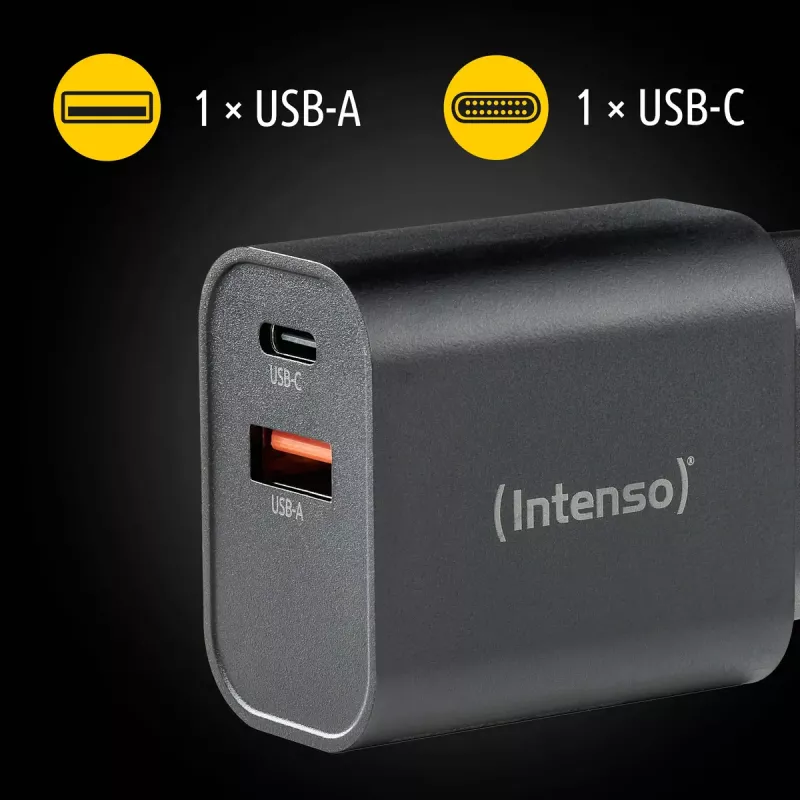 Fonte de alimentação Intenso W30AC 30 W USB-A USB-C preto