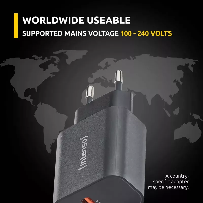 Fonte de alimentação Intenso W30AC 30 W USB-A USB-C preto