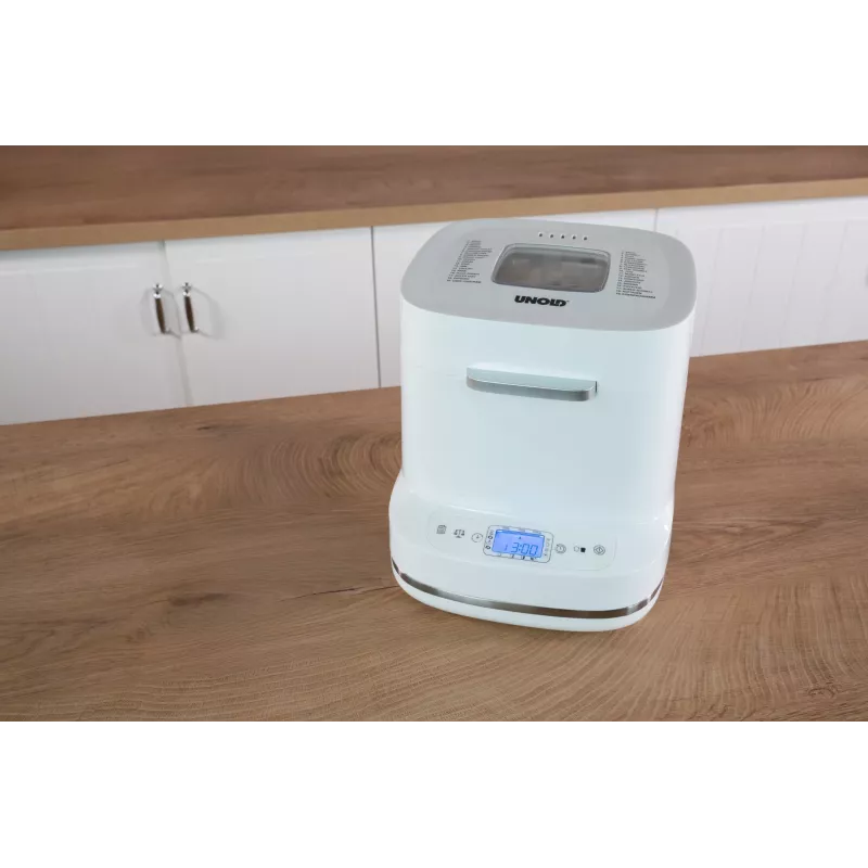 Máquina de fazer pão Unold Esge Backmeister Bernd 68120 — 550 W, peso máx. do pão 1 kg, branco, caixa de plástico