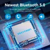 Vention FFLB0 carregador de automóvel com transmissor FM, Bluetooth 5.0, 3 portas USB (USB-C + 2× USB-A), 30 W PD, 30 W/18 W/5 W, preto