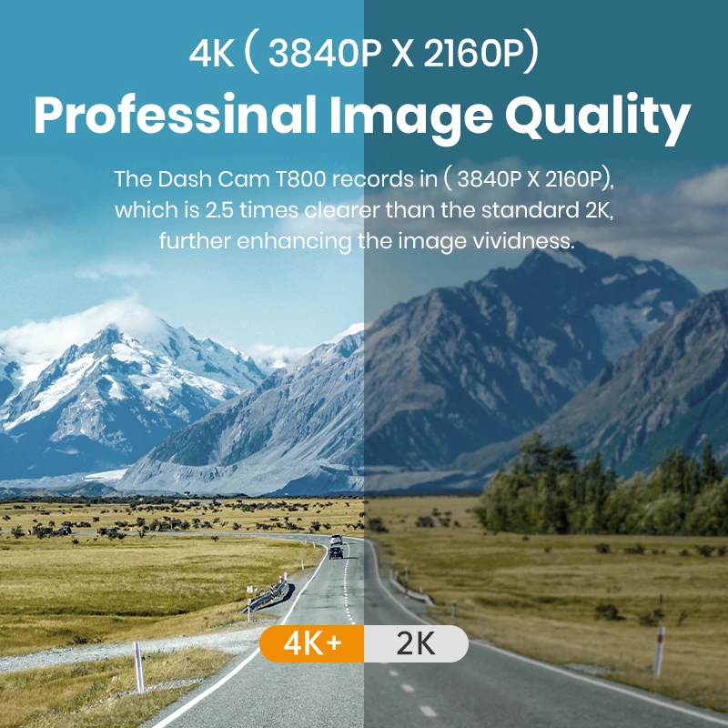 Imou T800 Dashcam 4K Ultra HD Wi-Fi DC preto