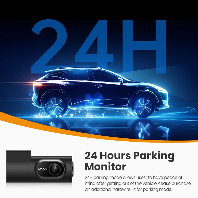 Imou T800 Dashcam 4K Ultra HD Wi-Fi DC preto