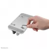 Neomounts NSLS300SILVER suporte vertical para portátil, 11–17 polegadas, máx. 5 kg, alumínio, ajuste de altura 42 mm, ajuste de largura 150 mm, ajuste de profundidade 92 mm, prateado