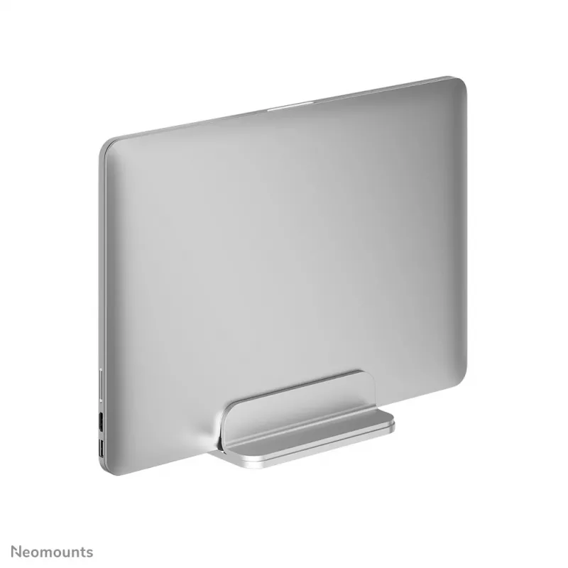 Neomounts NSLS300SILVER suporte vertical para portátil, 11–17 polegadas, máx. 5 kg, alumínio, ajuste de altura 42 mm, ajuste de largura 150 mm, ajuste de profundidade 92 mm, prateado