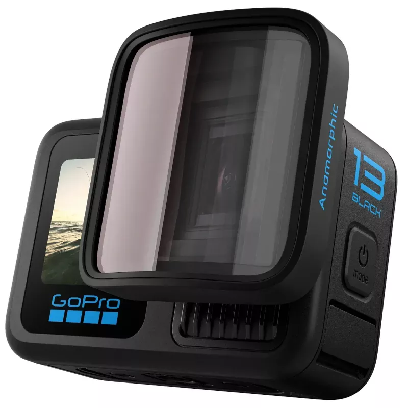 Lente GoPro HERO13 Anamorphic Lens Mod preto