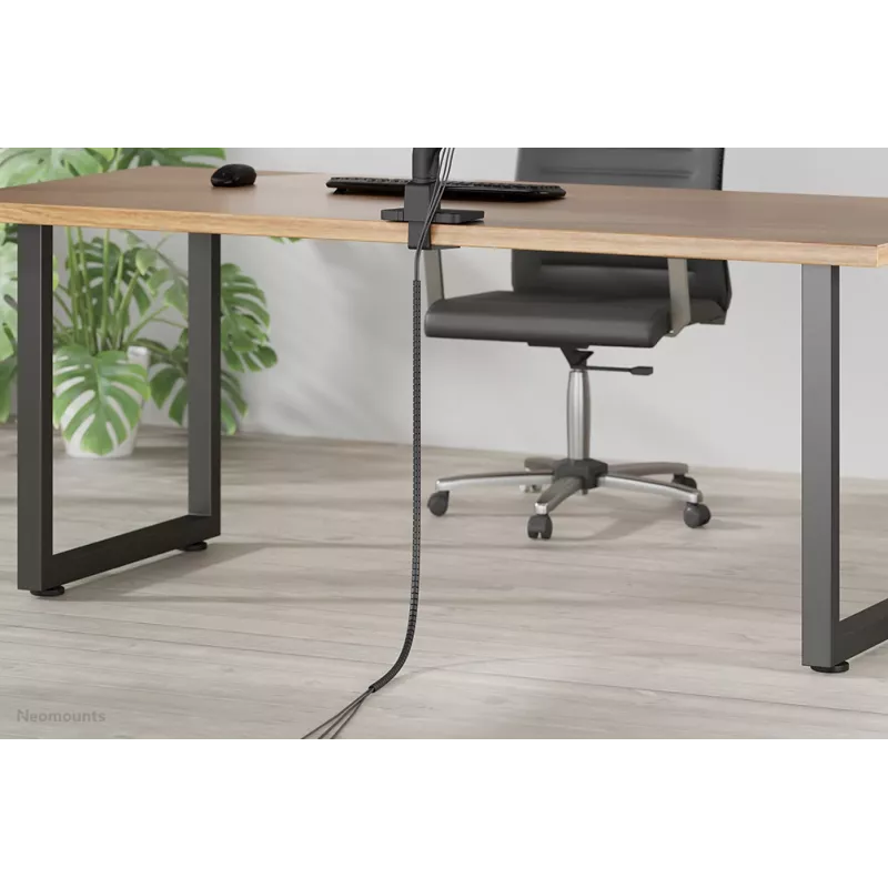 Abraçadeira de gestão de cabos Neomounts ADS06-140BL para cabo Ø15 mm, preto