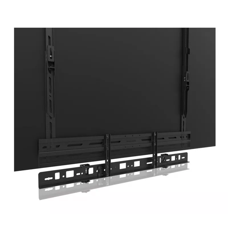 Suporte para videobar Neomounts AV30-500BL para ecrãs de 43–110 polegadas — VESA até 600×400, máx. 10 kg, largura 900 mm