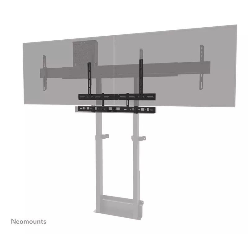 Suporte para videobar Neomounts AV30-500BL para ecrãs de 43–110 polegadas — VESA até 600×400, máx. 10 kg, largura 900 mm
