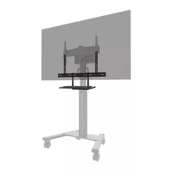 Kit de prateleira para teclado Neomounts AV40-500BL para ecrãs de 43–110 polegadas, VESA até 600x400, carga máx. 2,5 kg, 900×279×640 mm