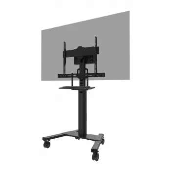 Kit de prateleira para teclado Neomounts AV40-500BL para ecrãs de 43–110 polegadas, VESA até 600x400, carga máx. 2,5 kg, 900×279×640 mm