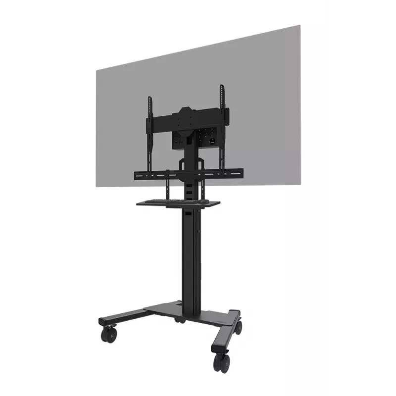 Kit de prateleira para teclado Neomounts AV40-500BL para ecrãs de 43–110 polegadas, VESA até 600x400, carga máx. 2,5 kg, 900×279×640 mm