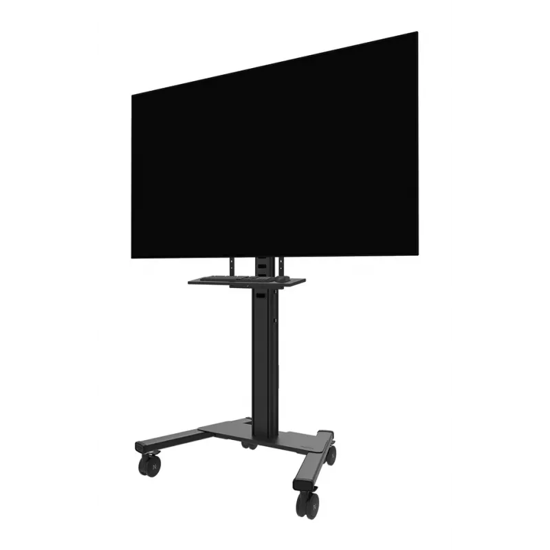 Kit de prateleira para teclado Neomounts AV40-500BL para ecrãs de 43–110 polegadas, VESA até 600x400, carga máx. 2,5 kg, 900×279×640 mm