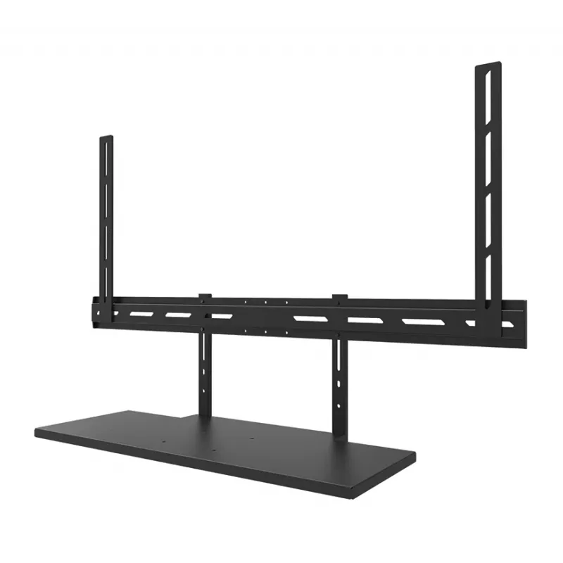 Kit de prateleira para teclado Neomounts AV40-500BL para ecrãs de 43–110 polegadas, VESA até 600x400, carga máx. 2,5 kg, 900×279×640 mm