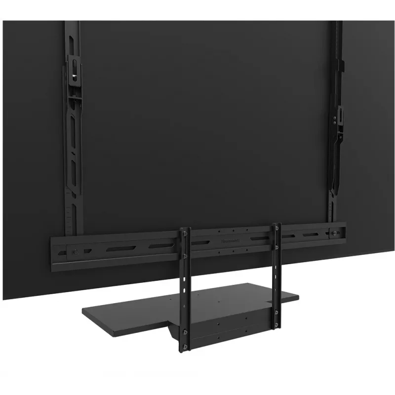 Kit de prateleira para teclado Neomounts AV40-500BL para ecrãs de 43–110 polegadas, VESA até 600x400, carga máx. 2,5 kg, 900×279×640 mm