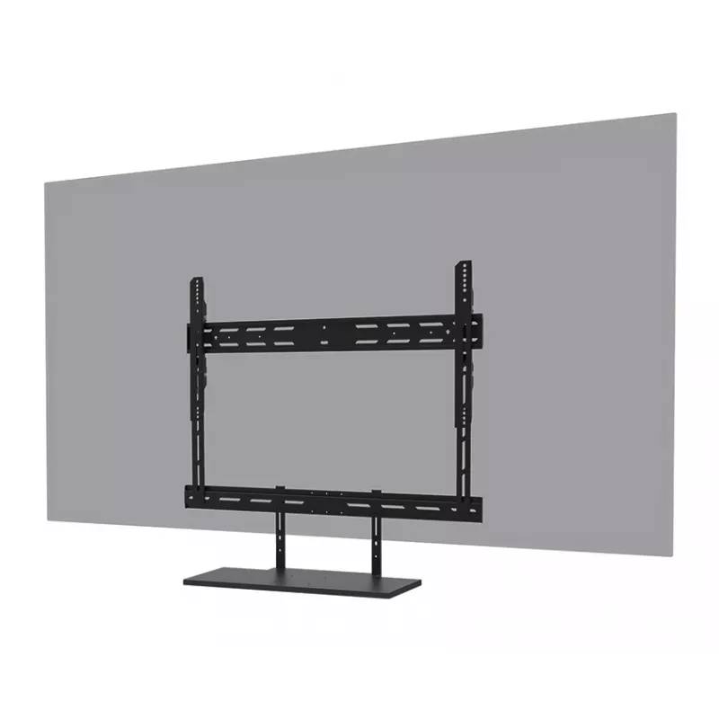 Kit de prateleira para teclado Neomounts AV40-500BL para ecrãs de 43–110 polegadas, VESA até 600x400, carga máx. 2,5 kg, 900×279×640 mm