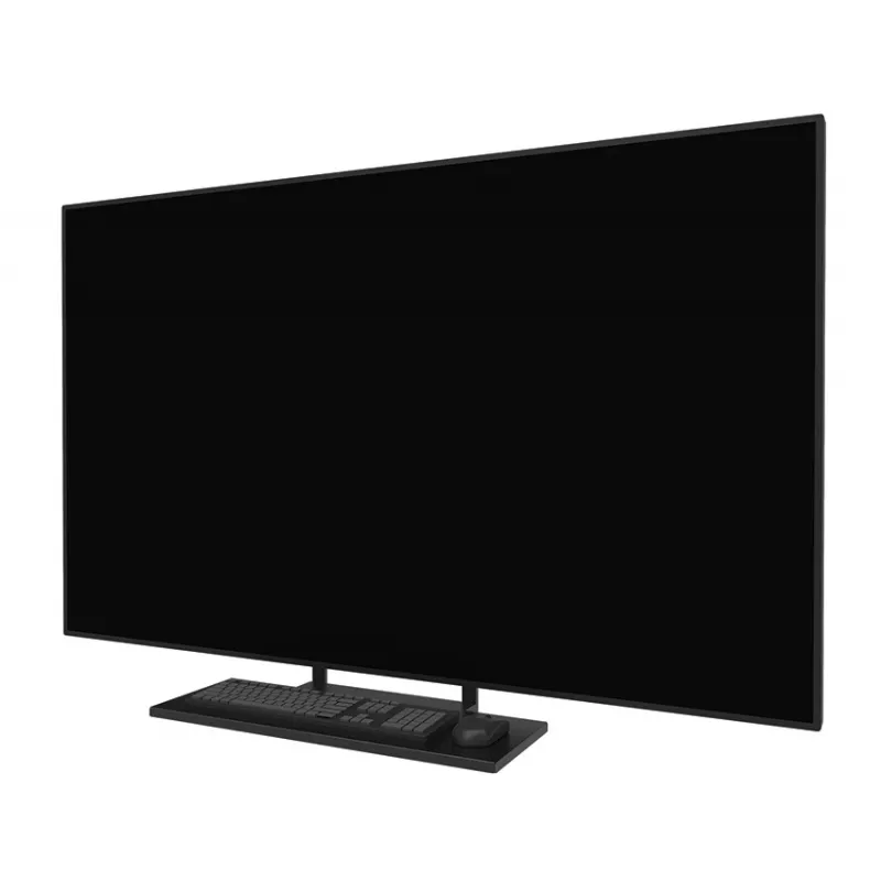 Kit de prateleira para teclado Neomounts AV40-500BL para ecrãs de 43–110 polegadas, VESA até 600x400, carga máx. 2,5 kg, 900×279×640 mm